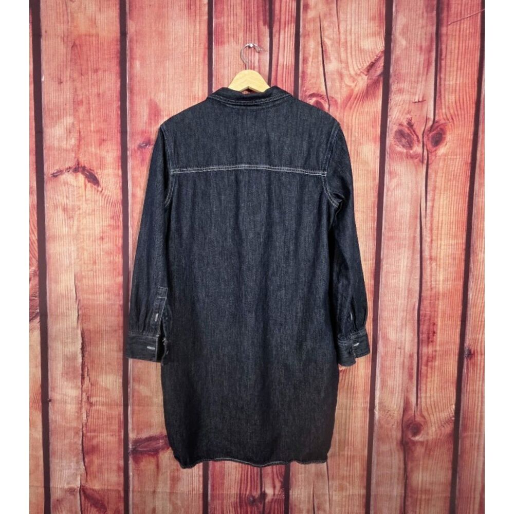 Lee Dark Blue Denim Shirt Dress M - Picture 6 of 8